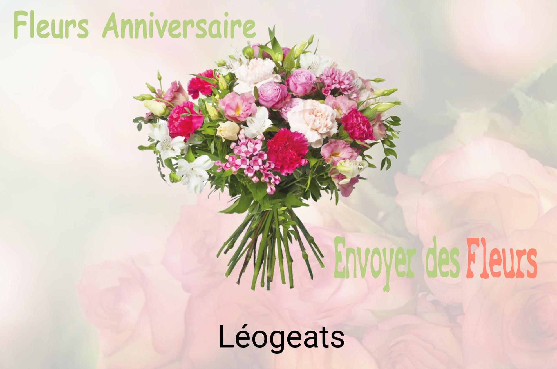 Bouquet de fleurs d’anniversaire livré à Léogeats